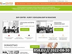 Zrzut strony BHP-Center Krakw