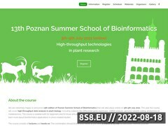 Zrzut strony Poznan Summer School of Bioinformatics 2013