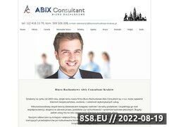 Zrzut strony Biuro rachunkowe Kraków - Abix Consultant
