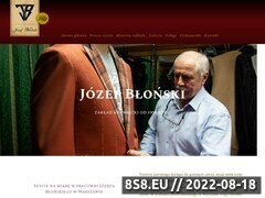 Zrzut strony Usługi Krawieckie - Krawiec Józef Błoński, Warszawa Piwna 6
