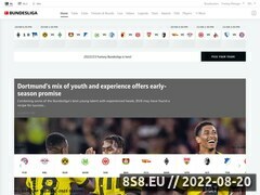 Zrzut strony Bundesliga.com - wiat futbolu