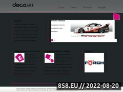 Zrzut strony DecoArt - Agencja reklamowa Bielsko-Biaa