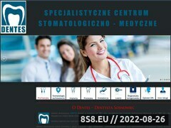 Zrzut strony Dentes - Specjalistyczne Centrum Stomatologiczno-Medyczne