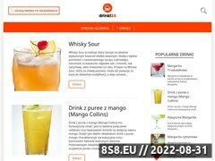 Zrzut strony Przepisy na Drinki
