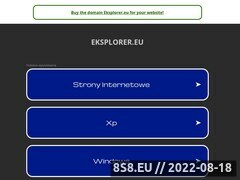 Zrzut strony Portal EKSPLORER.EU