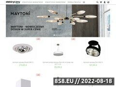 Zrzut strony Elektryczny.com - Oświetlenie, lampy, kinkiety. żyrandole