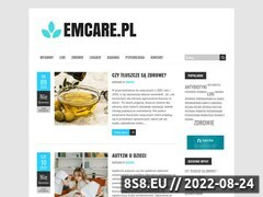 Zrzut strony EmCare - agencja opiekunek