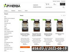 Zrzut strony Internetowy sklep zielarsko medyczny Api-Herba
