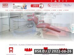 Zrzut strony Fabdent.pl - gabinet stomatologiczny
