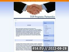 Zrzut strony Top Programy Partnerskie -