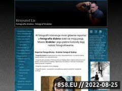 Zrzut strony Krzysztof Lis - fotograf Kraków