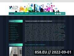 Zrzut strony AR Foxlogic - projektowanie stron www, litery przestrzenne Pozna, szyldy 3D