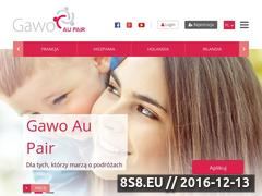 Zrzut strony GAWO Au Pair