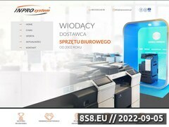 Zrzut strony Serwis bizhub - Inprosystem