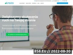Zrzut strony SEO optymalizacja stron z Agencją INSEO z Wrocławia