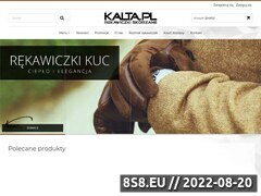 Zrzut strony Kalta.pl - sklep internetowy z rękawiczkami skórzanymi