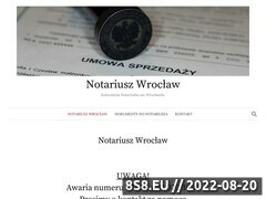 Zrzut strony Kancelarie notarialne we Wrocławiu