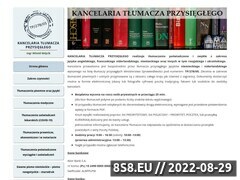 Zrzut strony Tłumacz niemiecki kancelariatlumacza.pl