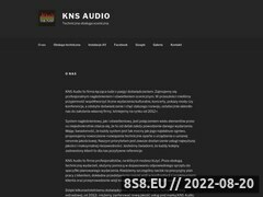 Zrzut strony KNS Audio wynajem nagonienia