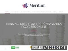 Zrzut strony Meritum Bank ICB S.A. - Konta Online