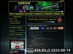 Zrzut strony LASER-WAR Laserowe Centrum Rozrywki w Legionowie