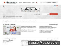 Zrzut strony Ekstraklasa - footballclub.pl