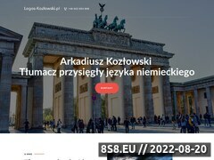 Zrzut strony Język niemiecki - tłumacz Poznań