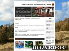 Zrzut strony Firma MAJSTER - meble ogrodowe, schody drewniane, stolarskie remonty mieszka