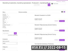 Zrzut strony Manekiny24h.pl - manekiny postaciowe