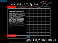 Zrzut strony Opis oferty salonu optycznego w Olsztynie