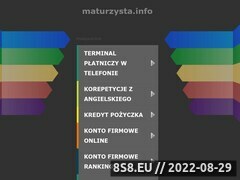 Zrzut strony Matura z matematyki.