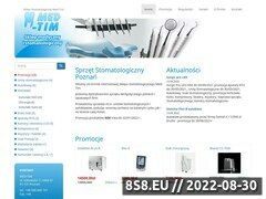 Zrzut strony Med-Tim Poznań - sklep stomatologiczny