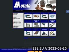 Zrzut strony Metalo Fasteners - zszywki do kartonu i łączenia ramek
