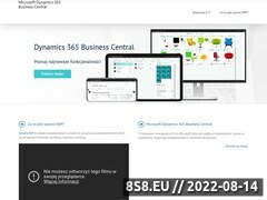 Zrzut strony System ERP - Microsoft Dynamics