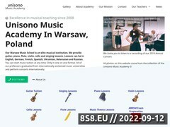 Zrzut strony Music school Warsaw