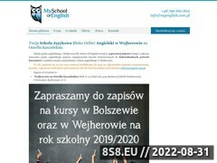Zrzut strony Szkoła językowa Wejherowo