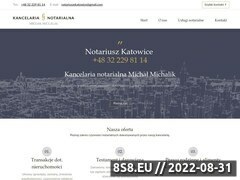 Zrzut strony Usługi notarialne