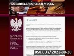 Zrzut strony Notariusz Dbica