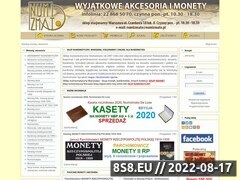 Zrzut strony Sklep numizmatyczny Numizmato - monety, kasety, inne akcesoria numizmatyczne