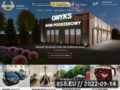 Zrzut strony Onyks - usługi pogrzebowe