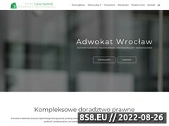 Zrzut strony Kancelaria adwokacka Wrocław