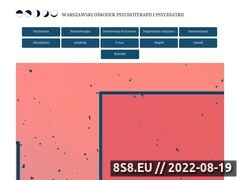 Zrzut strony Psycholog Warszawa