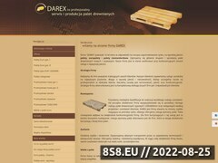 Zrzut strony Palety - P.H.U. DAREX - produkcja, sprzedaż palet drewnianych