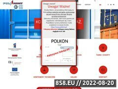 Zrzut strony Polkont Spółka z o.o. - kontenery socjalne