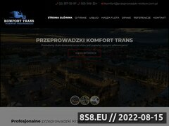 Zrzut strony Przeprowadzki Kraków - transport Kraków