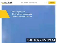 Zrzut strony Kancelaria Prawna Tomasz Czapczyski Wrocaw