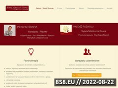 Zrzut strony Sylwia Matraszek - psychoterapeuta Warszawa oraz Puawy