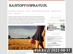 Zrzut strony Rajstopy w sprayu - nowoczesne japoskie kosmetyki, kosmetyki antycellulitowe