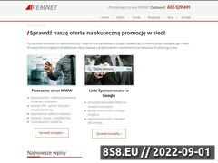 Zrzut strony Remnet Wrocław - pozycjonowanie i tworzenie stron