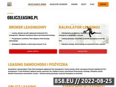 Zrzut strony Leasing samochodów
